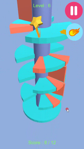 Android application Helix Jumpy Star screenshort
