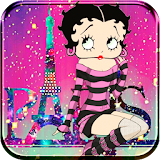 Cute Betty Boop Paris Eiffel Theme icon
