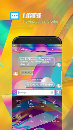Android application Laser theme screenshort