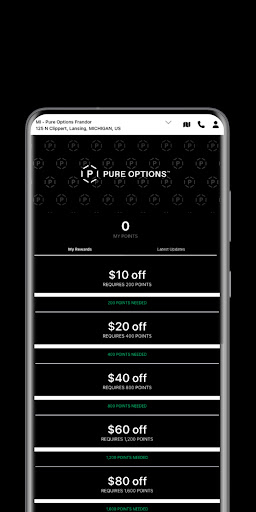 Android application Pure Options screenshort