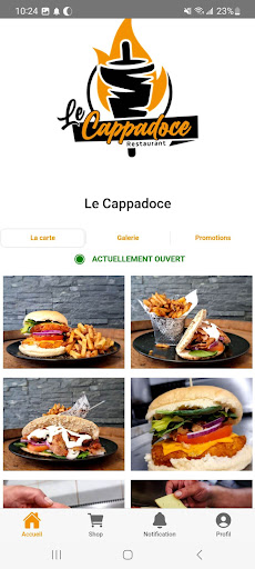 Android application Le Cappadoce screenshort