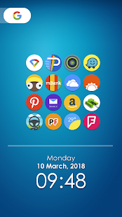 Pie 9 - Screenshot ng Icon Pack