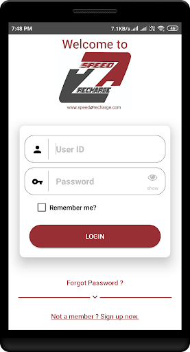 SpeedZ Recharge Screen 2