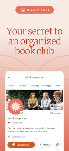 Screenshot of Bookclubs: Book Club Organizer