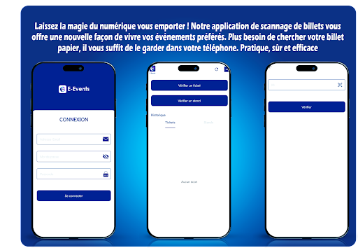 Android application E-Events Scanning screenshort