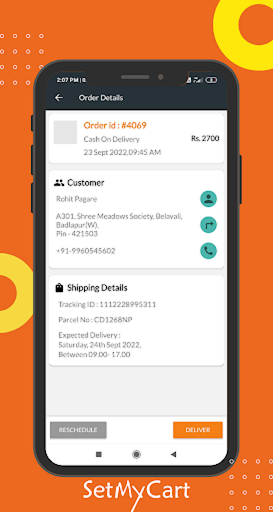 Delivery Demo App Screen 2