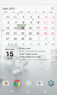 Calendar Widget Month + Agendaのおすすめ画像2