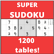 SUDOKU puzzle game with 1200 tables