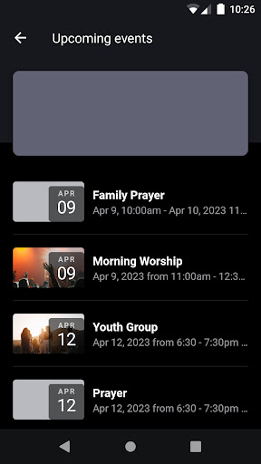 The Lighthouse - Church App Screen 3