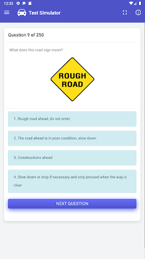 Android application North Dakota DMV Practice Test screenshort