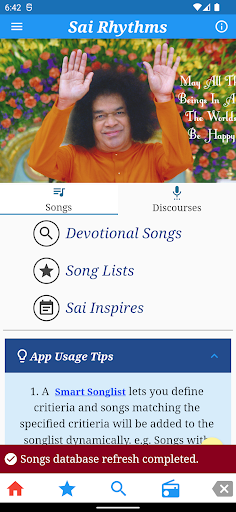 Android application Sai Rhythms screenshort