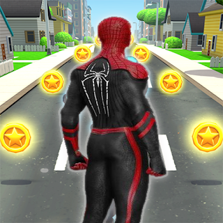 Subway Spider Run superheroes