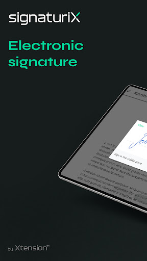 Android application signaturiX screenshort