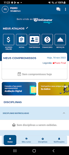 Android application Unicesumar Studeo App screenshort