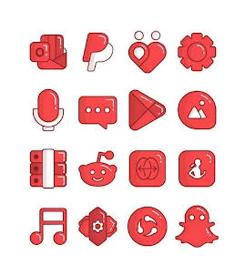 Cherry - Red icon pack