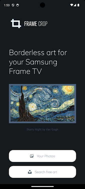 Frame Crop - Samsung Frame TV - 11.0.0 - (Android)