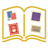 Postage stamps from around the world icon