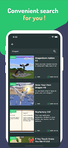 Android application MinerCraft Addons, Map, Skins screenshort