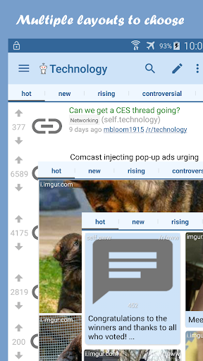 Android application RedFeed Pro for reddit screenshort