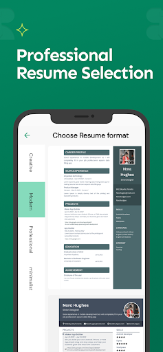Revamp - Resume & CV Builder Screen 3