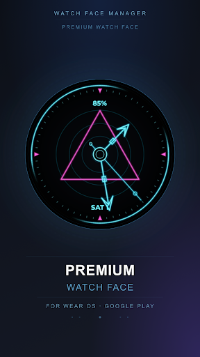 Neon Triad Watch Face screenshot 4