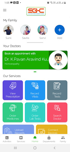 Android application SGHC and Pharmacy screenshort