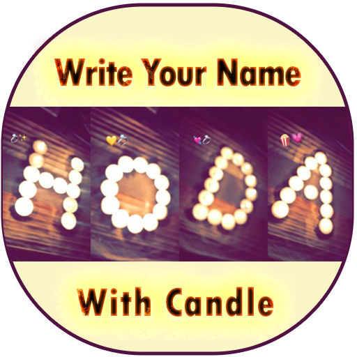 Write Name By Candle, Art Name logo