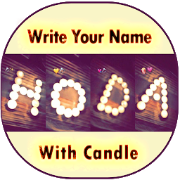 Icon image Write Name By Candle, Art Name