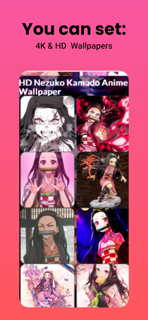 Nezuko Kamado Anime 4K & HD live anime wallpaperのおすすめ画像2