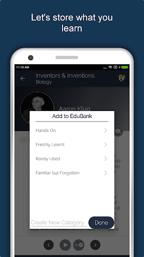 Screenshot of Inventions and Inventors App