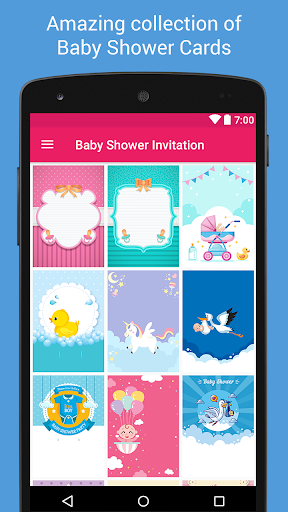 Android application Baby Shower Invitation screenshort