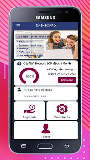 City Wifi Service Screen 2