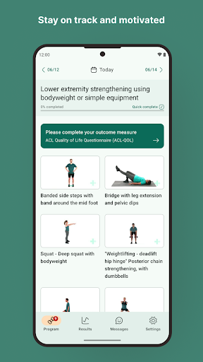Android application PhysiApp® screenshort