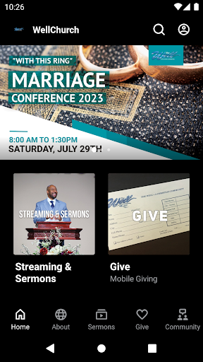 Android application The Well Christian Community screenshort