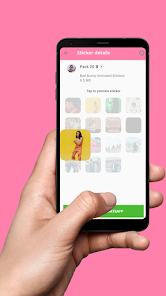 Captura de Pantalla 5 Bad Bunny Animated Stickers android