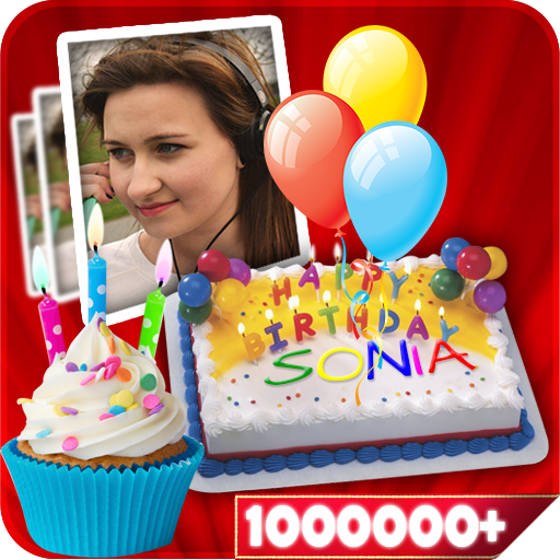 Name On Birthday Cake & Photo  Icon