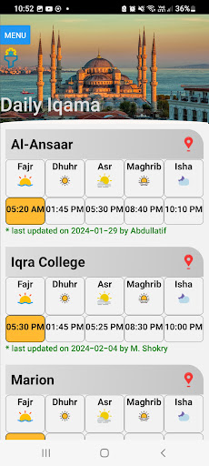 Android application Muslim Hisn screenshort