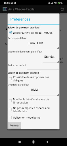 AICS Chèque Facile Screen 3