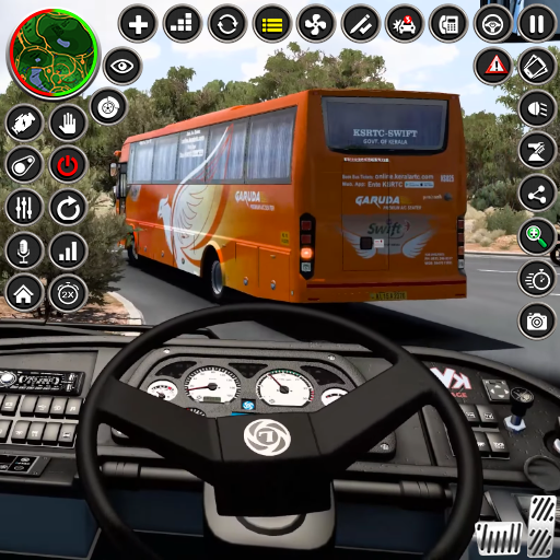 City Bus Driving-Bus Parking