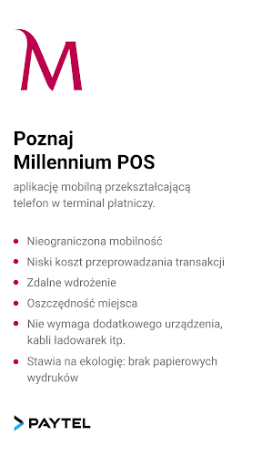 Android application Millennium POS screenshort