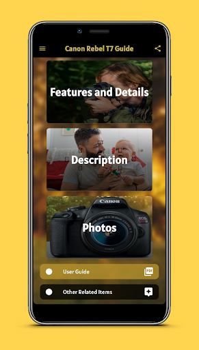 Android application canon rebel t7 guide screenshort