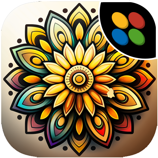 Mandala Pattern Coloring Book logo
