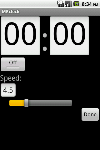 Android application MRclock screenshort