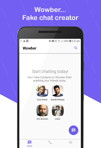 Android application Wowber Premium - Prank chat screenshort