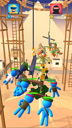 Stickman Catapult: Scale Fight - Screenshot 2