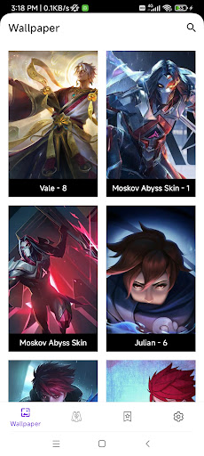 Android application Mobile Wallpapers Legends 2022 screenshort