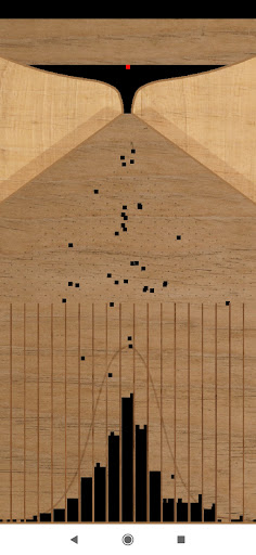 Galton Board - bell curve Screen 2