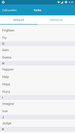 Calcuverbs Screen 2