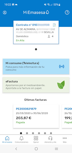 Android application Mi Emasesa screenshort