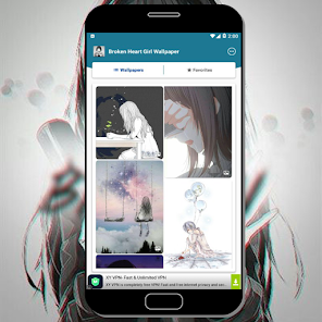Captura de Pantalla 5 Broken Heart Girl Wallpaper android
